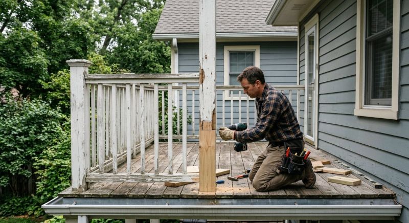 Terrace Railing Repair in Redmond, WA