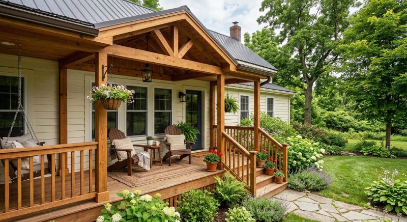 Wooden Veranda Construction in Redmond, WA